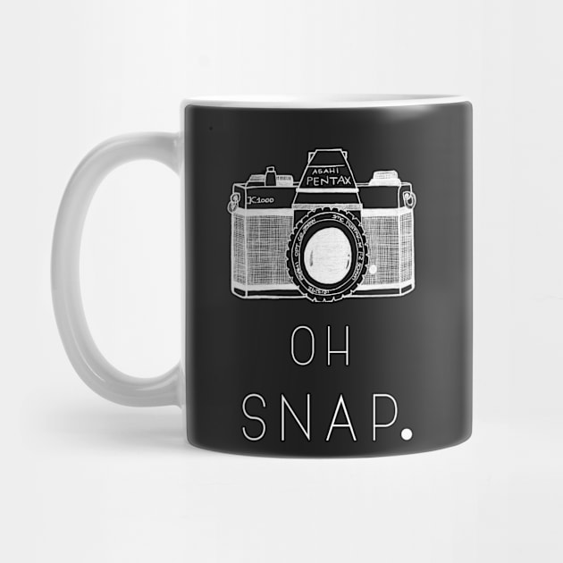 'Oh Snap' Typography Design- White by StylishTayla